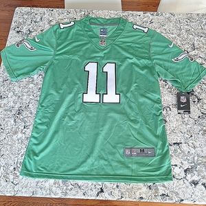 Nike eagles AJ Brown limited alternate Kelly Green game Jersey medium new